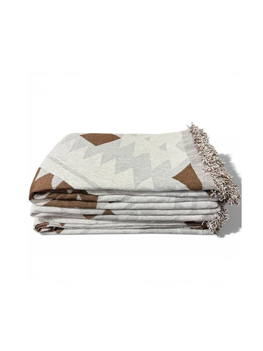 SpitiBazaar Überwürfe Set 3 Stück Chenille Graue