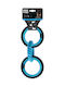 M-Pets Ring King Triple Capri Blue & Black 28.2 x 12.7 x 2.2 cm Dog Toy