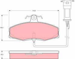 Τακακια Εμπροσθια Ford Sierra Bnc Gbc 82-87 To215 Pagid T0215-10881 Τακακια Εμπροσθια Ford Sierra Bnc Gbc 82-87 To215 Pagid T0215-10881