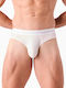 Herren Slip Weiß mit Mustern