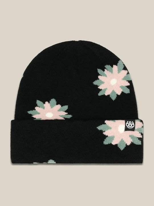 Beanie Γυναικείος Σκούφος Πλεκτός σε Μαύρο χρώμα