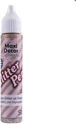 Maxi Decor Glitter Pen Sand Περιγράμματα + Λεπτομέρειες Μπεζ 28ml