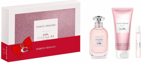 Set De Parfumuri Coach Dreams Eau De Parfum Pentru Femei 90 Ml + Dreams Eau De Parfum Pentru Femei 10 Ml + Dreams Loțiune De Corp Pentru Întregul Corp 100 Ml