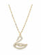Atofio Kosmima Halskette Schwan aus Gold 14K