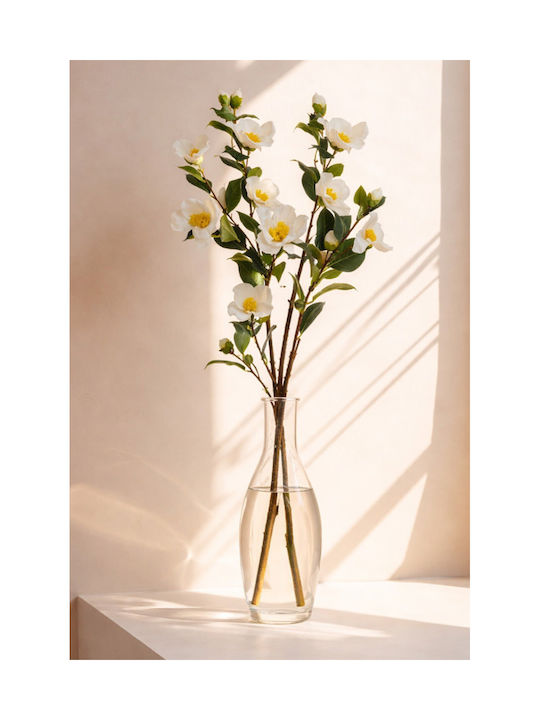 Κλαδι Καμελιας Λευκα Ανθη 0x0x107cm Μονόχρωμο Evergreens