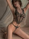 Damen Sexy Bodysuit Schwarz