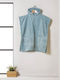 Cannon Kid's Poncho Bathrobe 5-10 E Nile Blue