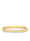 Michael Kors Women's Bracelet Handcuffs Made of Brass Gold Plated with Zircon 18cm