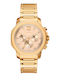 Michael Kors Prescott Men's Watch 44mm Battery Stainless Steel Bracelet Gold
