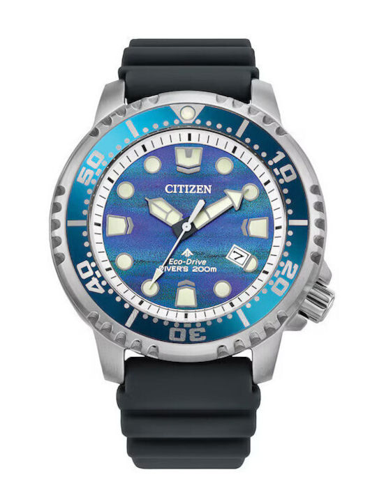Citizen Promaster Dive Men's Battery Watch with Black Metal Bracelet