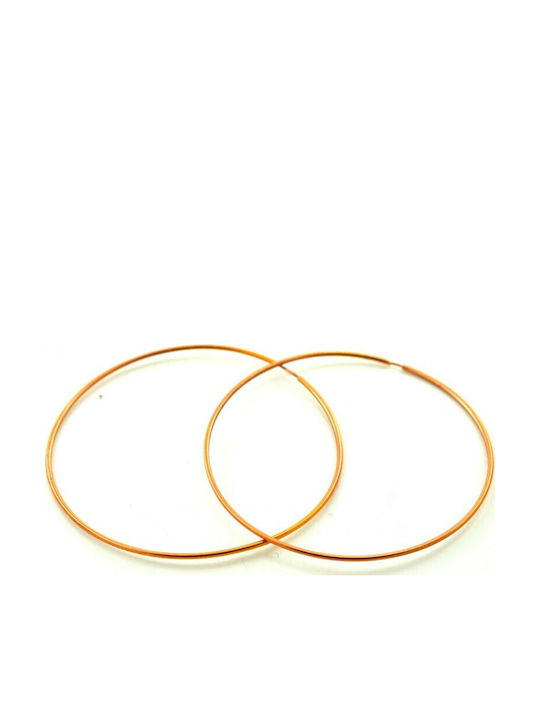 Atofio Kosmima Earrings Hoops From 14K Pink Gold