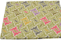 Professional Printed Loneta Lining Φ140cm Green Patterns