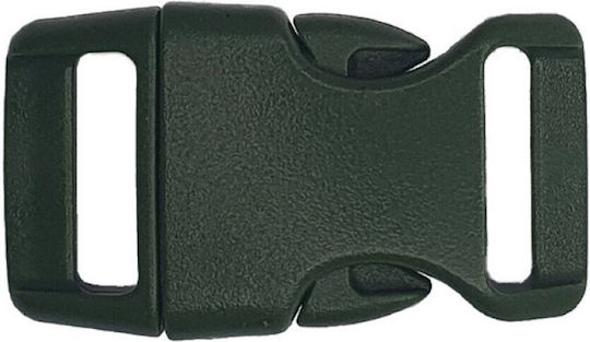 Pom Fasteners Clips Paracord Side-release 15mm 10 Pieces Olive Green