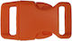 Pom Fasteners Clips Paracord Side-Release 15mm 10 Pieces Orange