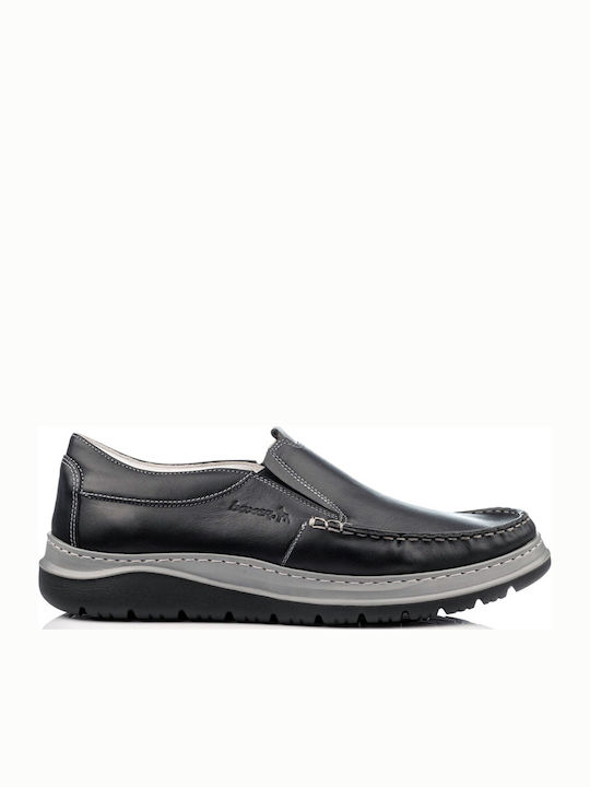 Boxer Leather Men's Casual Shoes Black