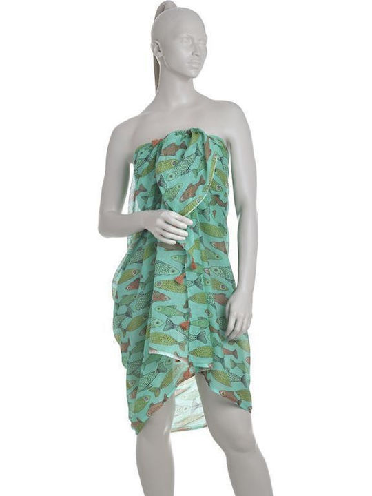 Ble Resort Collection Βαμβακερό Πράσινο Παρεό Φουλάρι 180χ100 Κωδ 5-43-304-0269 Ble Resort Collection Βαμβακερό Πράσινο Παρεό Φουλάρι 180χ100 Κωδ 5-43-304-0269