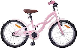 vidaXL 18" Детско Колело BMX Розово