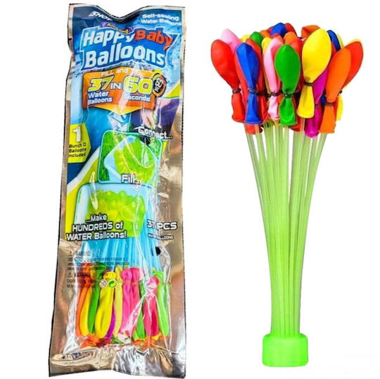 Water Bombs 37pcs with Faucet Adapter Self-Tying in 60’’
