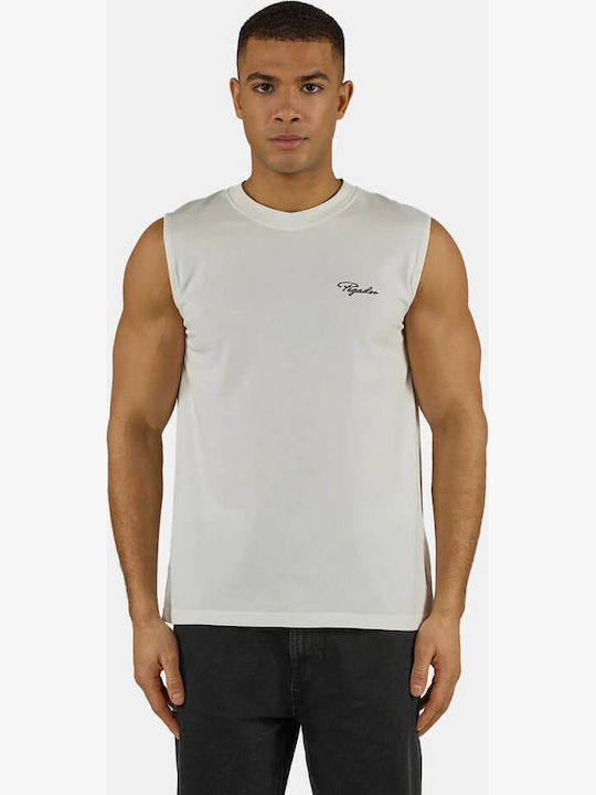 T-shirt Washed Warm White/black