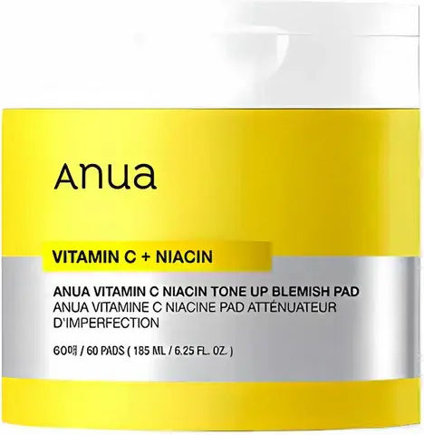 Anua Vitamin C+ Niacin Tone Up Blemish Pad 185ml X 60ea
