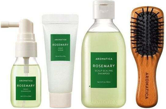 Aromatica Scalp Scaling Hair Care Set With Shampoo And Lotion 4 Pieces