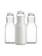 Kadax Glas Wasserflasche mit Schraubdeckel Transparent 1000ml 3 Stücke
