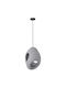 Eurolamp Deckenleuchte Grau mit E27 Lampenbirnensockel 29x29x41cm