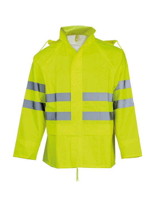 Fageo Work Jacket Reflective with Hood Yellow