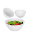 Kadax Serving Bowl Round Glass White With Diameter 15.2cm