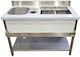 Lappas Stație De Bar Metalică Cu Dimensiuni 120cmx60cmx85cm