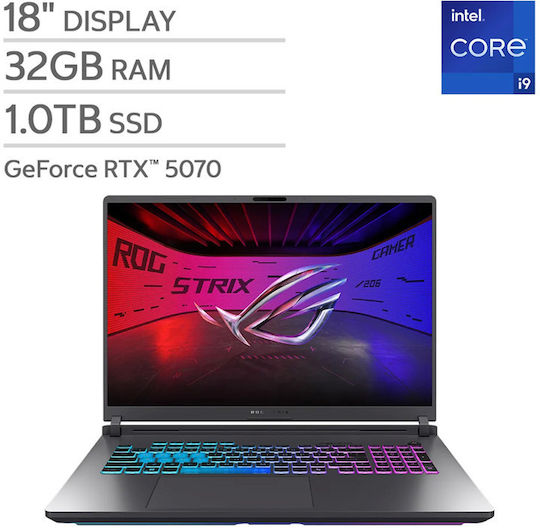 Asus ROG Strix G18 18" FHD+ 144Hz (i9-14900HX/32GB/1.0TB SSD/GeForce RTX 5070/W11 Home) (US Keyboard)