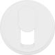 Celiane Plate RJ11 Telephone Socket White