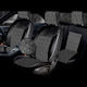Kαλύμματα Καθισμάτων Comfort K17 Μαύρο-γκρι Πλήρες Σετ 12τμχ