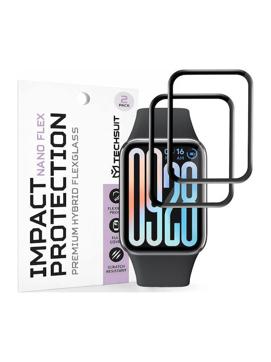 Techsuit Nano Flex Full Face Tempered Glass για το Smart Band 9 Pro 2τμχ