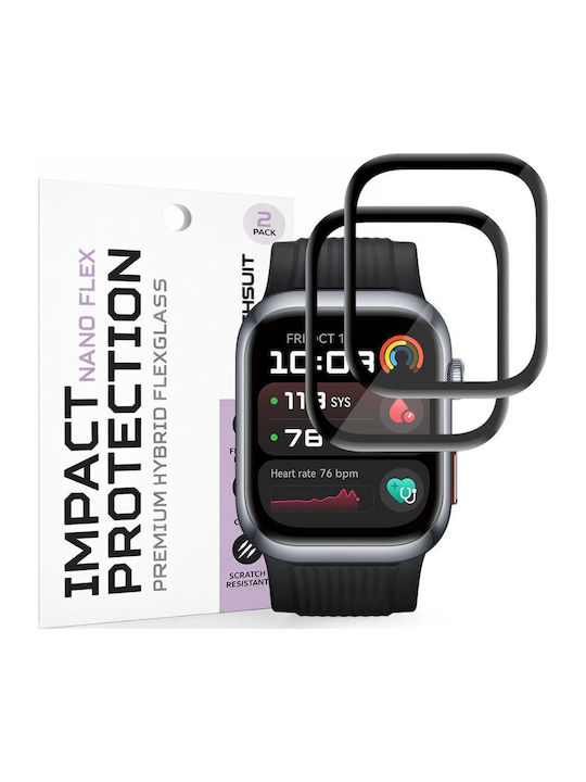 Techsuit Nano Flex Full Face Tempered Glass για το Huawei Watch D2 2τμχ