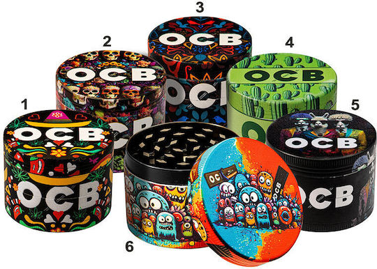 Ocb Grinder Τρίφτης «bunt» 43mm 4 Parts Διάφορα Σχέδια