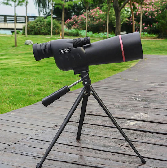 25-75x60 Spotting Monocular Powerful Telescope Waterproof Long Range Tripod Bird Watching Spv T