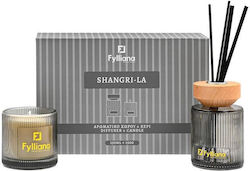Set Cadou Parfumuri Pentru Casă "shangri-la" Fylliana Fl25161 Difuzor 150ml + Lumânare 150g Set Cadou Parfumuri Pentru Casă "shangri-la" Fylliana Fl25161 Difuzor 150ml + Lumânare 150g
