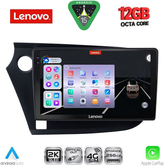 Lenovo Car Audio System for BMW X1 / X3 / X4 Honda Insight 2009-2014 (Bluetooth/USB/WiFi/GPS/Apple CarPlay/Android Auto) with 9" Touch Screen