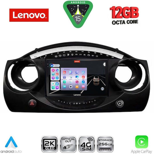 Lenovo Car Audio System for Mini Cooper BMW X1 / X3 / X4 2000-2006 (Bluetooth/USB/WiFi/GPS/Apple CarPlay/Android Auto) with 9" Touch Screen