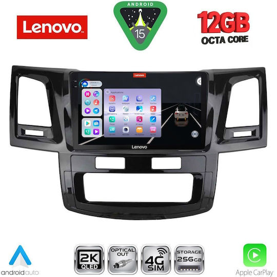 Lenovo Car Audio System for Toyota Hilux BMW X1 / X3 / X4 2005-2016 (Bluetooth/USB/WiFi/GPS/Apple CarPlay/Android Auto) with 9" Touch Screen