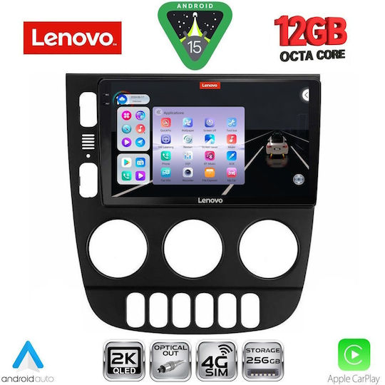 Lenovo Ηχοσύστημα Αυτοκινήτου για Mercedes-Benz ML BMW X1 / X3 / X4 2002-2005 (Bluetooth/USB/WiFi/GPS/Apple-Carplay/Android-Auto) με Οθόνη Αφής 9"