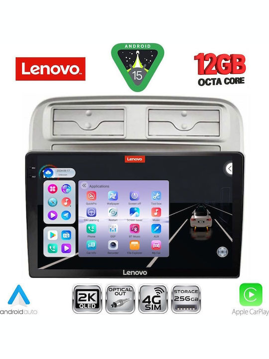 Lenovo Car Audio System for Fiat Grande Punto BMW X1 / X3 / X4 2005-2012 (Bluetooth/USB/WiFi/GPS/Apple CarPlay/Android Auto) with 9" Touch Screen