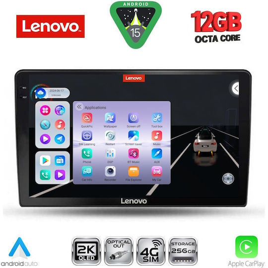 Lenovo Car Audio System for Toyota Auris BMW X1 / X3 / X4 2007-2012 (Bluetooth/USB/WiFi/GPS/Apple CarPlay/Android Auto) with 9" Touch Screen