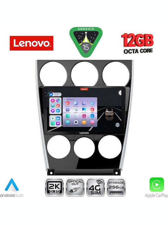 Lenovo Car Audio System for BMW X1 / X3 / X4 Mazda 6 2005-2008 (Bluetooth/USB/WiFi/GPS/Apple CarPlay/Android Auto) with 9" Touch Screen