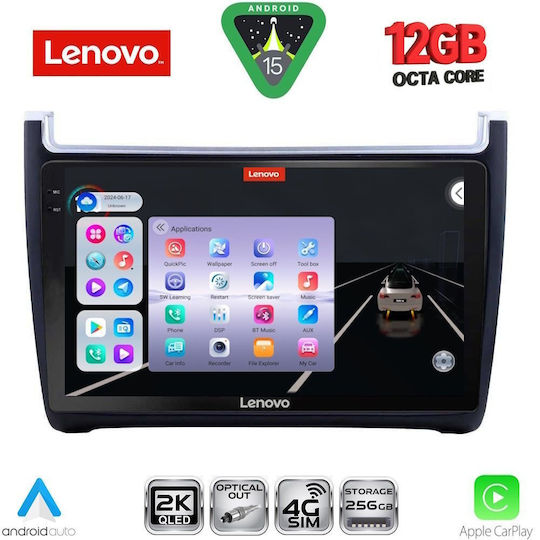 Lenovo Ηχοσύστημα Αυτοκινήτου για BMW X1 / X3 / X4 Volkswagen Polo 2014-2017 (Bluetooth/USB/WiFi/GPS/Apple-Carplay/Android-Auto) με Οθόνη Αφής 9"