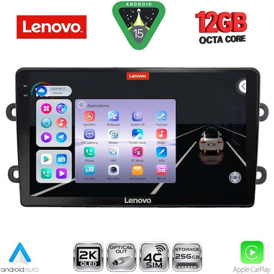 Lenovo Ηχοσύστημα Αυτοκινήτου για BMW X1 / X3 / X4 Dacia Duster 2012-2019 (Bluetooth/USB/WiFi/GPS/Apple-Carplay/Android-Auto) με Οθόνη Αφής 9"