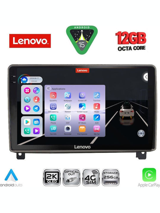 Lenovo Car Audio System for Peugeot 407 BMW X1 / X3 / X4 2004-2011 (Bluetooth/USB/WiFi/GPS/Apple CarPlay/Android Auto) with 9" Touch Screen