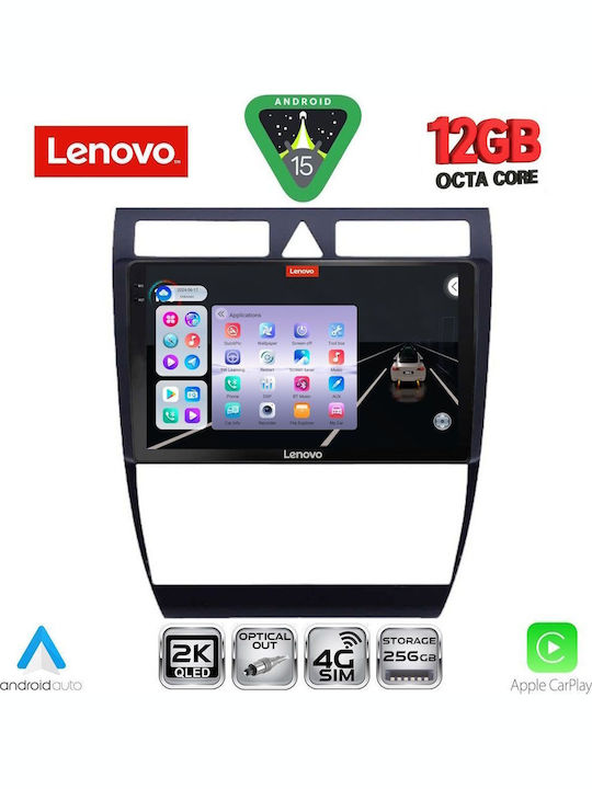 Lenovo Car Audio System for BMW X1 / X3 / X4 Audi A6 1998-2005 (Bluetooth/USB/WiFi/GPS/Apple CarPlay/Android Auto) with 9" Touch Screen