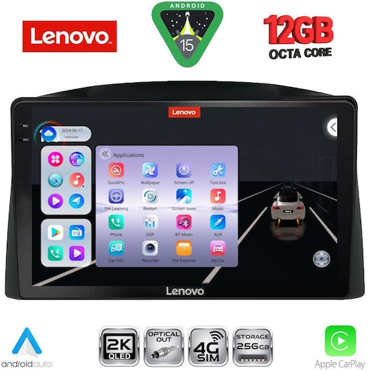 Lenovo Car Audio System for BMW X1 / X3 / X4 Jeep Grand Cherokee 2005-2007 (Bluetooth/USB/WiFi/GPS/Apple CarPlay/Android Auto) with 10" Touch Screen